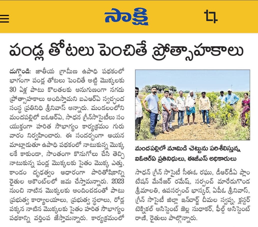 పండ్ల తోటల పెంపకంపై ప్రోత్సాహకాలు